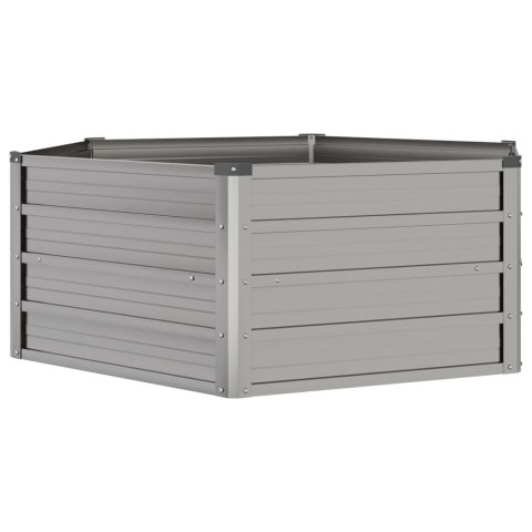 PODWYŻSZONA DONICA RDZAWA 129X129X45CM STAL KORTENOWSKA