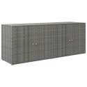 SZAFKA OGRODOWA SZARA 198X55,5X80CM RATTAN PE