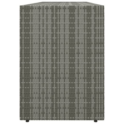 SZAFKA OGRODOWA SZARA 198X55,5X80CM RATTAN PE
