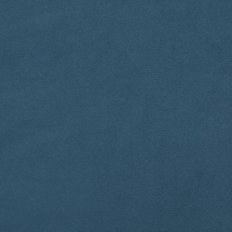 ŁÓŻKO KONTYNENTALNE Z MATERACEM 100X200CM AKSAMIT NIEBIESKIE