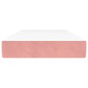 MATERAC KIESZENIOWY RÓŻOWY 90X190X20CM AKSAMIT