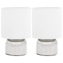 LAMPY STOŁOWE 2 SZT DOTYKOWE BIAŁE E14