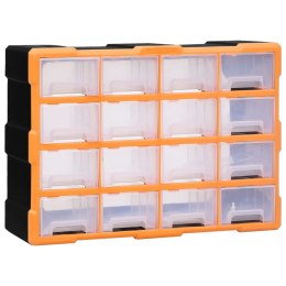 ORGANIZER Z 16 ŚREDNIMI SZUFLADKAMI 52X16X37CM