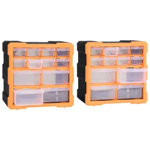 ORGANIZERY Z 12 SZUFLADKAMI 2 SZT 26,5X16X26CM