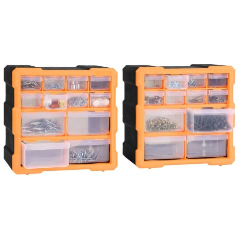 ORGANIZERY Z 12 SZUFLADKAMI 2 SZT 26,5X16X26CM