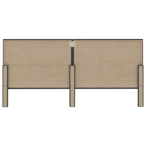 TUFTOWANE WEZGŁOWIE CIEMNOSZARE OBITE TKANINĄ 200X200CM