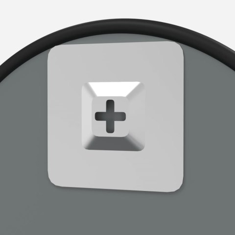 LUSTRO ŚCIENNE CZARNE Ø 60CM OKRĄGŁE