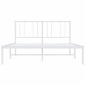 METALOWA RAMA ŁÓŻKA BIAŁA 150X200CM
