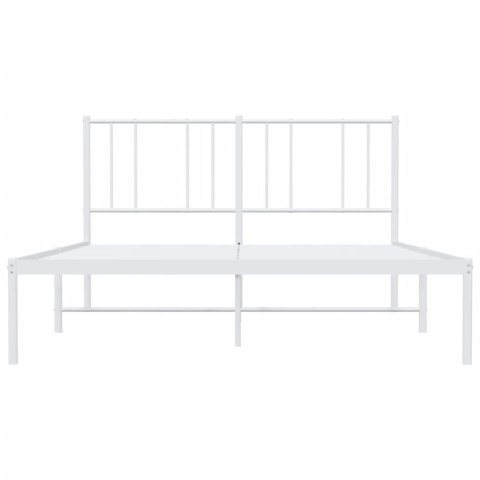 METALOWA RAMA ŁÓŻKA BIAŁA 150X200CM