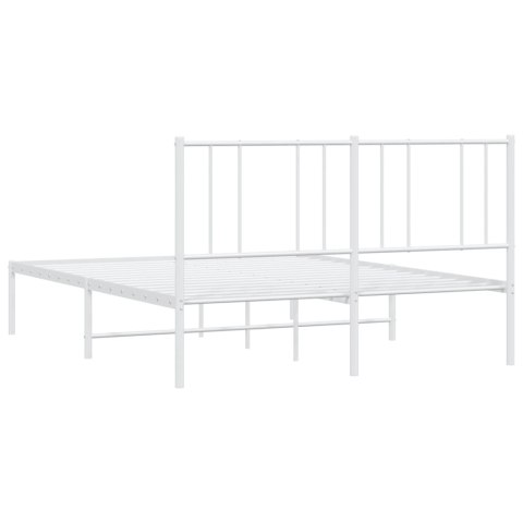 METALOWA RAMA ŁÓŻKA BIAŁA 150X200CM