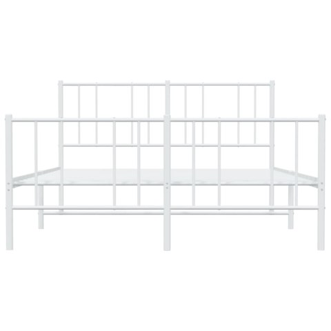 ŁÓŻKO RAMA ŁÓŻKA METALOWA BIAŁA 150X200CM