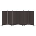 PARAWAN POKOJOWY 6-PANELOWY BRĄZOWY 520X180CM TKANINA
