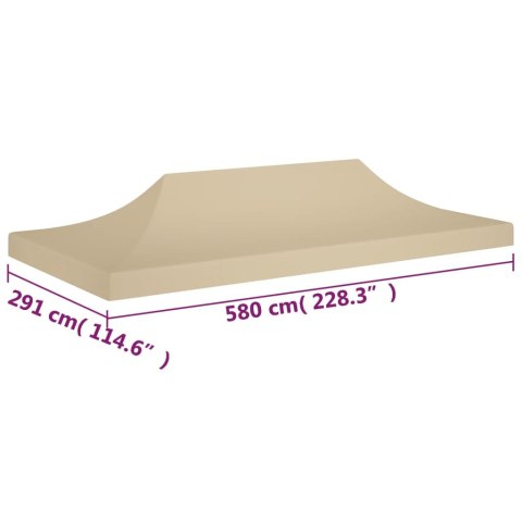 DACH DO NAMIOTU IMPREZOWEGO 6X3M BEŻOWY 270G/M²