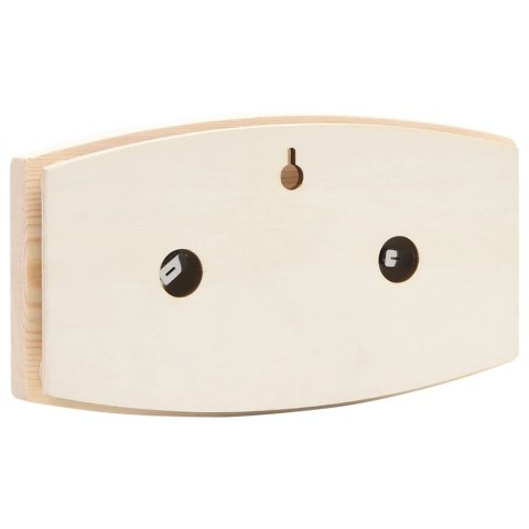 TERMOHIGROMETR I KLEPSYDRA DO SAUNY DREWNO SOSNOWE