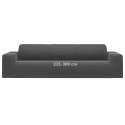 ELASTYCZNY POKROWIEC NA SOFĘ 4-OSOBOWĄ ANTRACYT DŻERSEJOWY