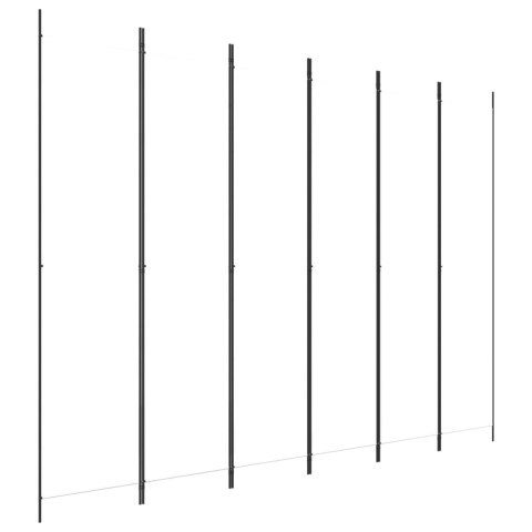 PARAWAN POKOJOWY 6-PANELOWY BIAŁY 300X220CM TKANINA