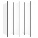 PARAWAN POKOJOWY 6-PANELOWY BIAŁY 300X220CM TKANINA