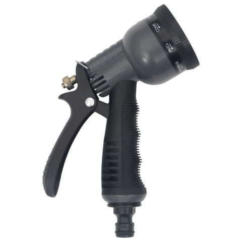 WĄŻ OGRODOWY Z DYSZĄ ZRASZAJĄCĄ SREBRNY 15M STAL