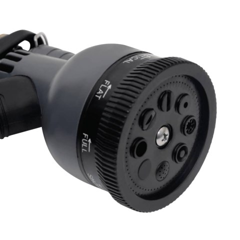 WĄŻ OGRODOWY Z DYSZĄ ZRASZAJĄCĄ SREBRNY 15M STAL