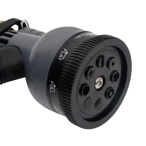 WĄŻ OGRODOWY Z DYSZĄ ZRASZAJĄCĄ SREBRNY 30 M STAL