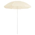 PARASOL OGRODOWY NA STALOWYM SŁUPKU PIASKOWY 180CM
