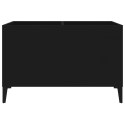 SZAFKA NA PŁYTY WINYLOWE CZARNA 74,5X38X48CM