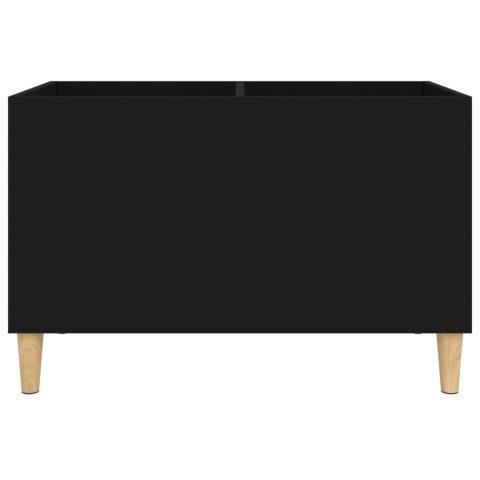 SZAFKA NA PŁYTY WINYLOWE CZARNA 74,5X38X48CM