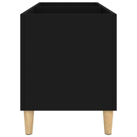 SZAFKA NA PŁYTY WINYLOWE CZARNA 74,5X38X48CM