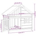 BUDA DLA PSA BRĄZOWA 96X60,5X87CM DREWNO SOSNOWE