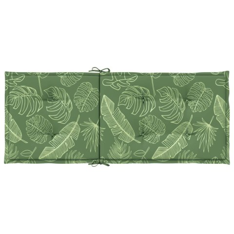 PODUSZKI NA KRZESŁA OGRODOWE 4 SZT WZÓR W LIŚCIE TKANINA