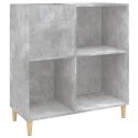 SZAFKA NA PŁYTY WINYLOWE SZAROŚĆ BETONU 84,5X38X89CM