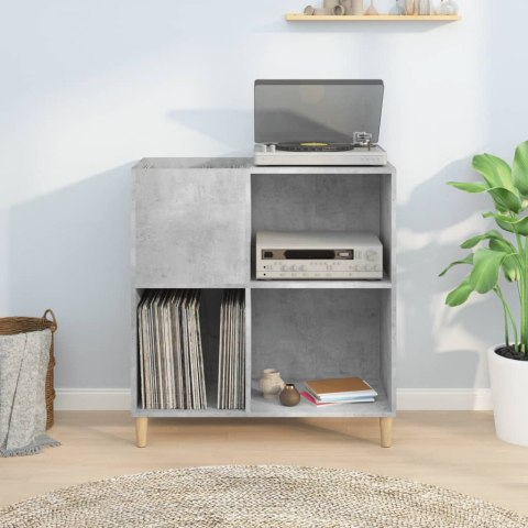SZAFKA NA PŁYTY WINYLOWE SZAROŚĆ BETONU 84,5X38X89CM