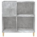 SZAFKA NA PŁYTY WINYLOWE SZAROŚĆ BETONU 84,5X38X89CM