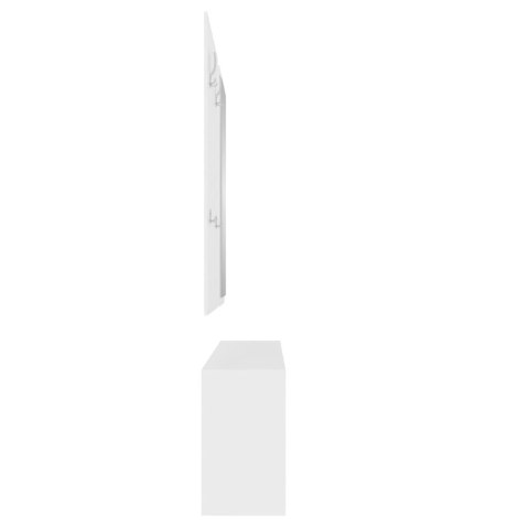 SZAFKA NA BUTY Z LUSTREM I WIESZAKIEM BIAŁA