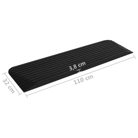 RAMPY PROGOWE 2 SZT 110X32X3,8CM GUMOWE