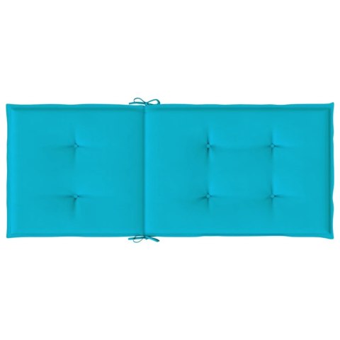 PODUSZKI NA KRZESŁA OGRODOWE 6 SZT TURKUSOWE TKANINA