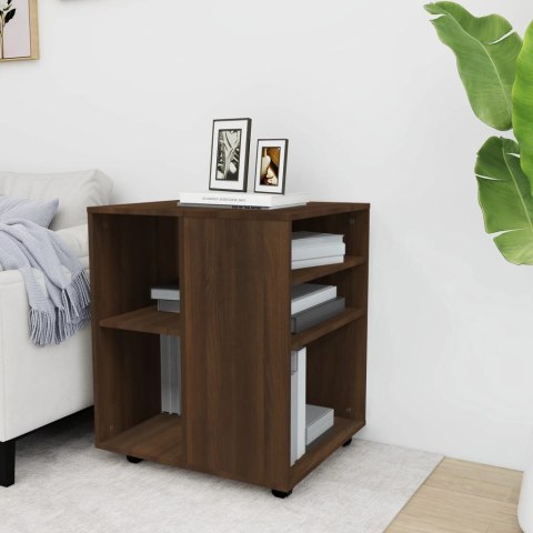 SZAFKA NA KÓŁKACH BRĄZOWY DĄB 60X53X72CM