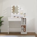 TOALETKA Z OŚWIETLENIEM LED BIAŁA 86,5X35X136CM STOLIK KOSMETYCZNY