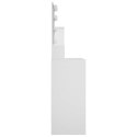 TOALETKA Z OŚWIETLENIEM LED BIAŁA 86,5X35X136CM STOLIK KOSMETYCZNY