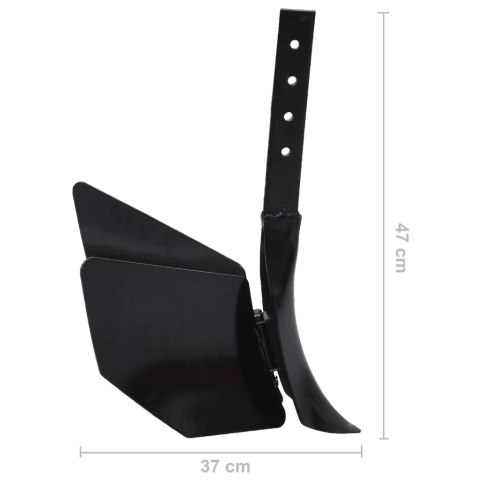 OBSYPNIK DO GLEBOGRYZARKI CZARNY METALOWY