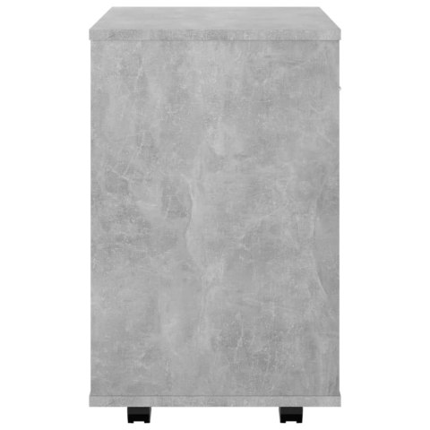 SZAFKA NA KÓŁKACH SZAROŚĆ BETONU 46X36X59CM