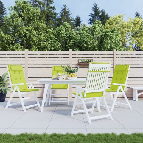 PODUSZKI NA KRZESŁA Z WYSOKIM OPARCIEM 4SZT JASNOZIELONE