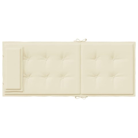 PODUSZKI NA KRZESŁA Z WYSOKIM OPARCIEM 4SZT KREMOWE OXFORD