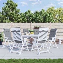 PODUSZKI NA KRZESŁA Z WYSOKIM OPARCIEM 6SZT SZARE OXFORD