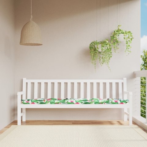 PODUSZKA NA ŁAWKĘ OGRODOWĄ 200X50X7CM DŻUNGLA