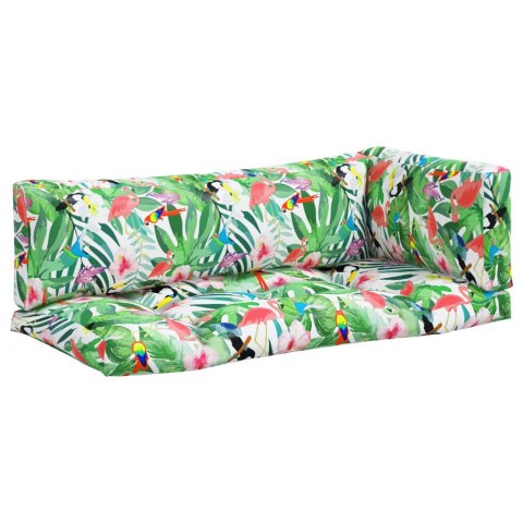 PODUSZKI NA PALETY 3 SZT DŻUNGLA WODOODPORNE