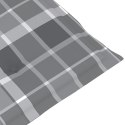 PODUSZKA NA LEŻAK SZARA KRATA (75+105)X50X3CM