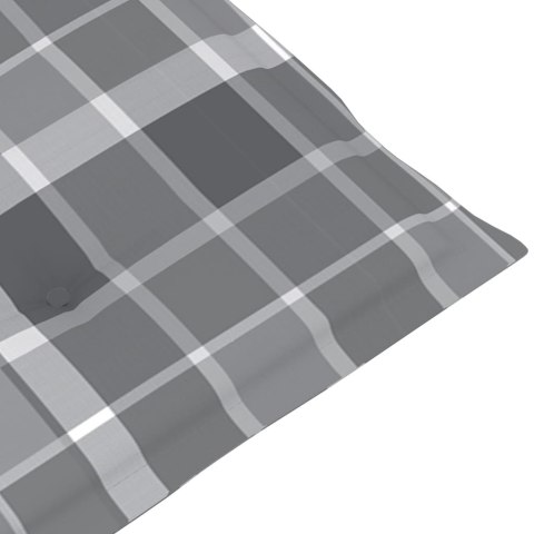 PODUSZKA NA LEŻAK SZARA KRATA (75+105)X50X3CM