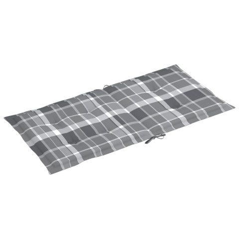 PODUSZKI NA KRZESŁA OGRODOWE 4 SZT SZARE 100X50X3CM