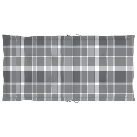 PODUSZKI NA KRZESŁA OGRODOWE 4 SZT SZARE 100X50X3CM